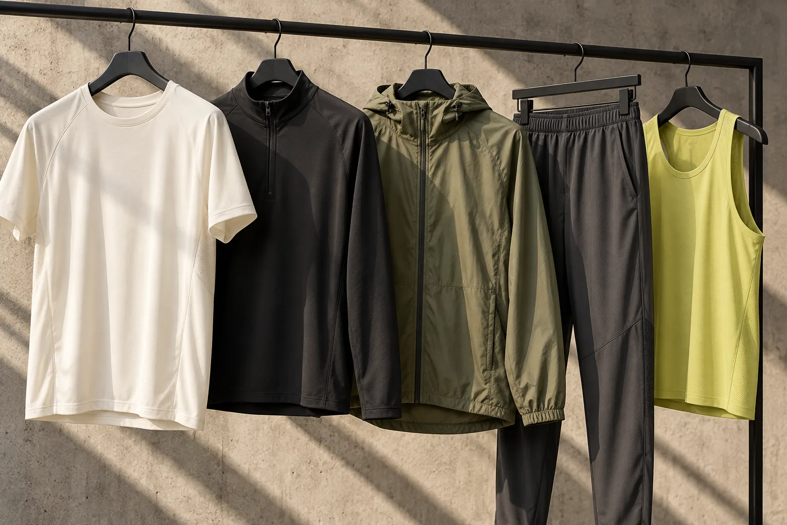 Colección de ropa deportiva sin marcas